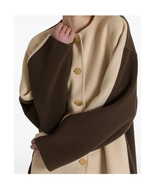 Alberta Ferretti Natural Single-Breasted Jacket
