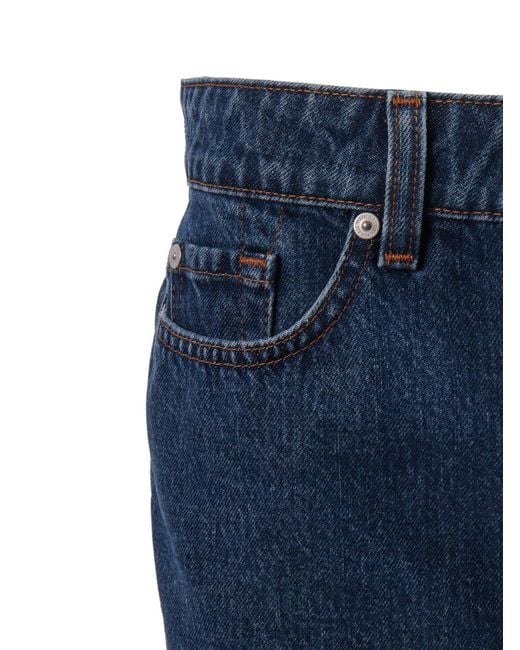 7 For All Mankind Blue Double Layered Mini Skirt
