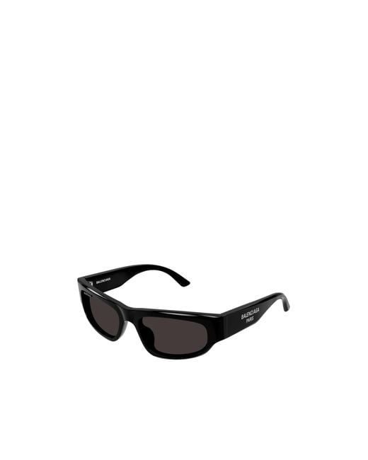 Balenciaga White Bal S Rectangular Sunglasses for men
