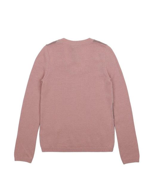 Burberry Pink Classic Round-Neck Pullover