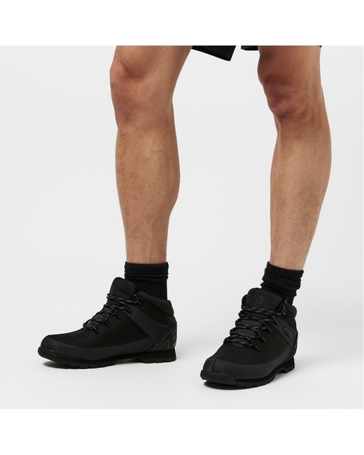 Timberland Black Front Lace-Up Boots for men