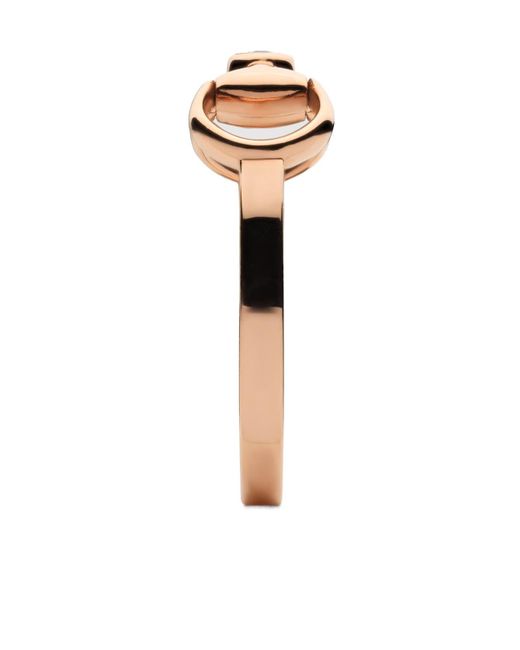 Gucci White Horsebit Diamond 18K Ring