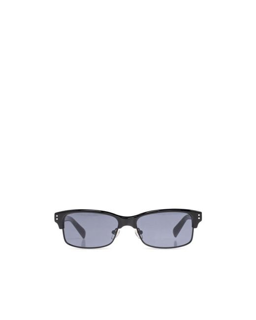Jacquemus White Rectangle-Frame Sunglasses