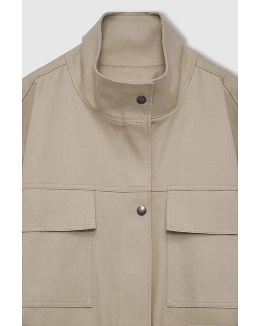 Anine Bing Natural Drawstring Casual Jacket