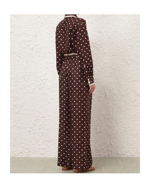 Zimmermann Purple Dot Relaxed Shirt