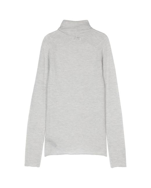 Haikure White Mélange-Effect Sweater