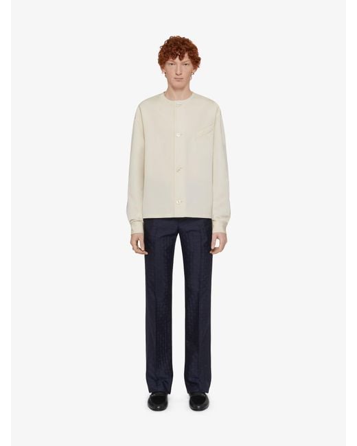 Givenchy Blue Monogram Slim-Fit Pants for men
