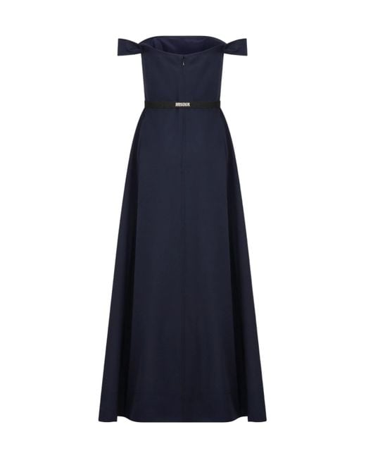 Dior Blue Flared Long Dress