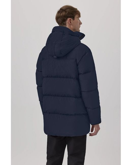 Canada Goose Blue Zip-Up Padded Down Jacket for men
