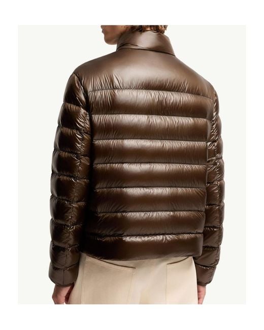 Moncler Brown Sergesta Packable Short Down Jacket for men