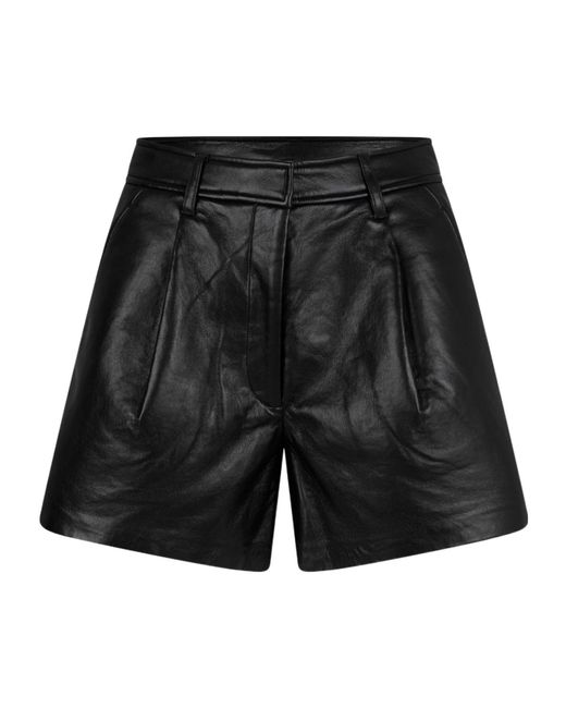 Anine Bing Black Belt Loop Shorts
