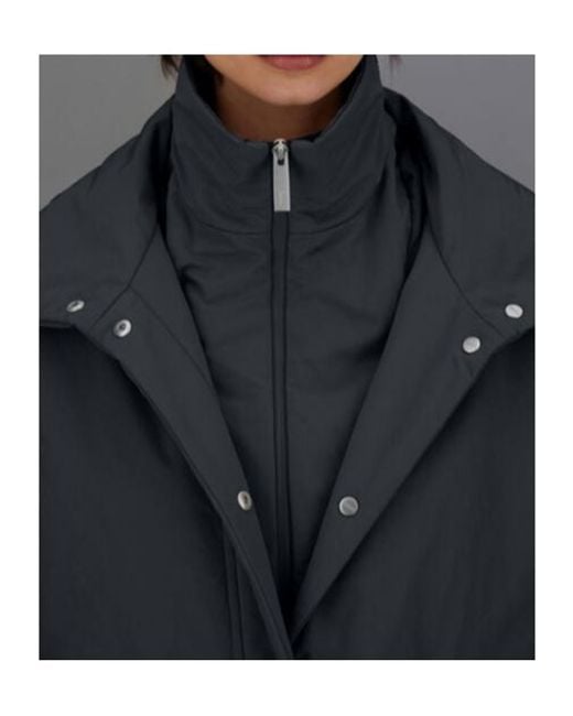 Herno Blue Laminar High-Neck Jacket