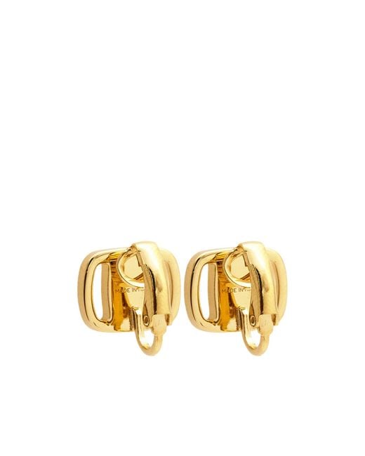 Ferragamo Metallic Geometric Earrings