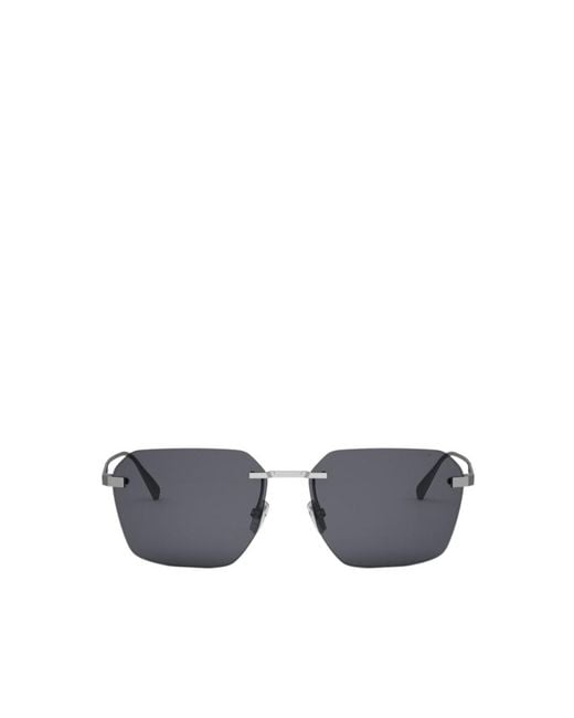 BVLGARI Multicolor Bulgari Geometric Frame Sunglasses for men