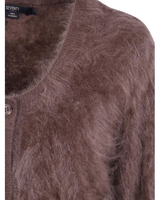 Seventy Brown Cashmere Cardigan