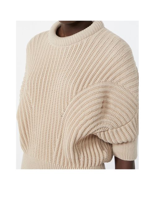 Sportmax Natural Fatti Cropped Knitted Sweater