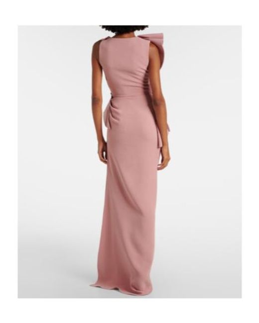Maticevski Pink Fateful Ruffled Gown