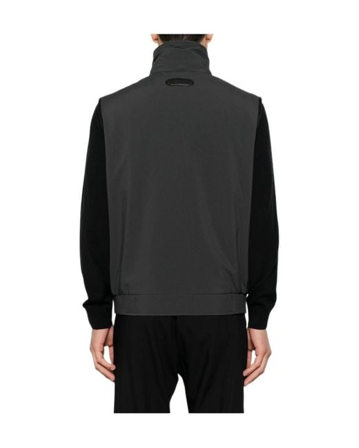 Brioni Black Zippered Vest for men