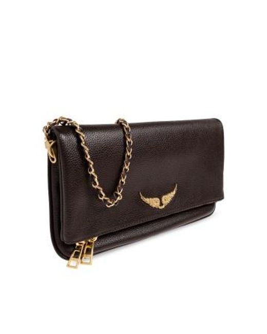 Zadig & Voltaire Black Rock Clutch Bag
