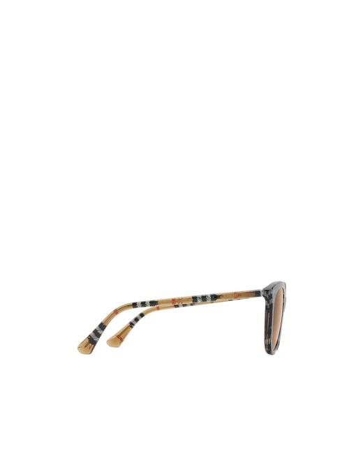 Burberry Multicolor Tubular Check Round Sunglasses
