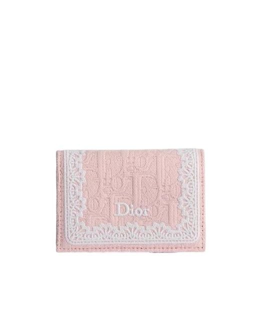 Dior Pink Oblique Glycine Wallet