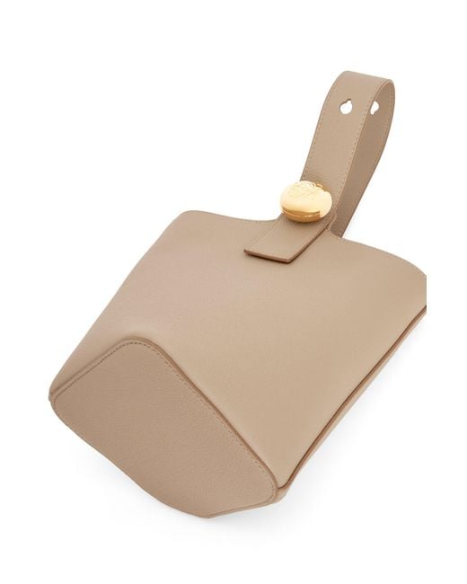 Loewe White Pebble Mini Bucket Bag