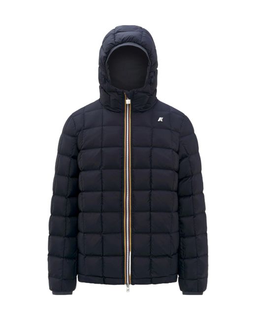 K-Way Blue Jack St Thermo Reversible Hooded Down Jacket for men