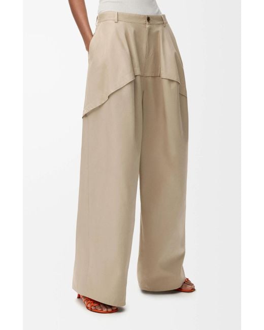 Loewe Natural Oversized Panelled Pants
