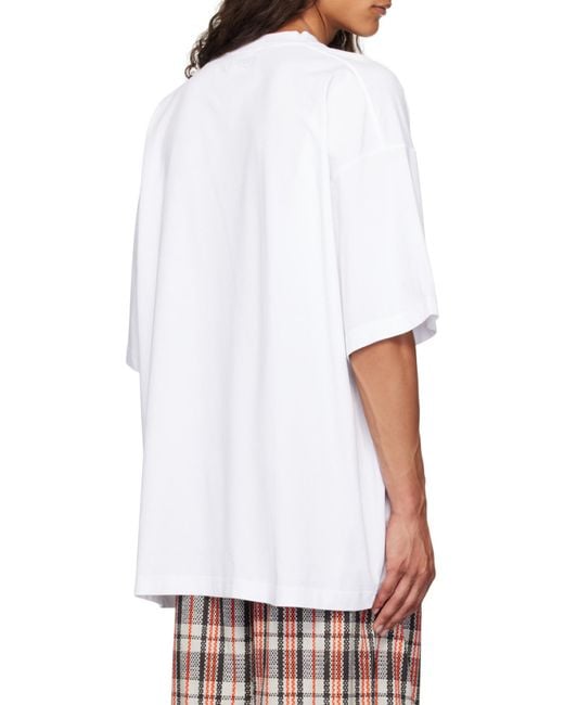 Vetements White Limited Edition Jersey T-Shirt for men