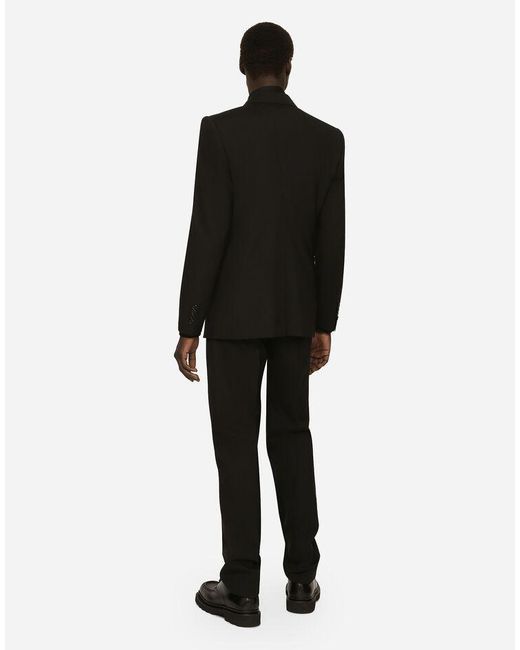 Dolce & Gabbana Black Single Breasted Two-Piece Suit for men