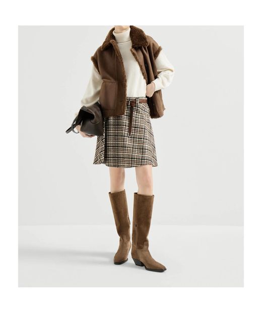 Brunello Cucinelli Brown Reversible Vest