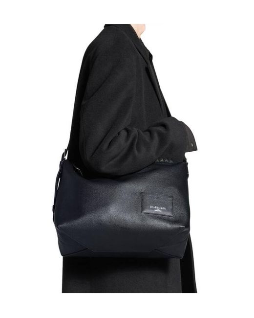 Balenciaga Black Credit Messenger Large Tote Bag for men