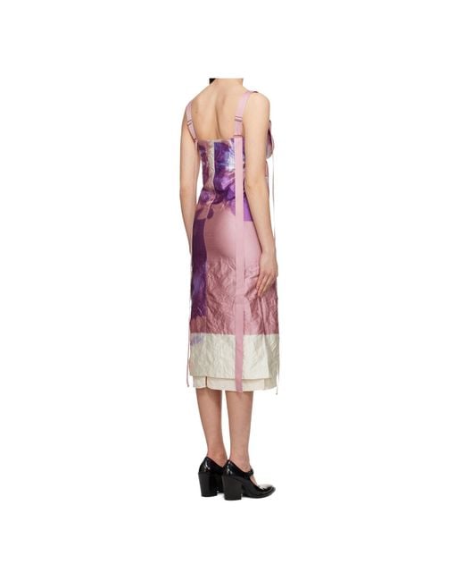 Erdem Pink V-Neck Dress