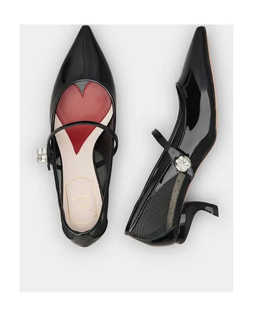Roger Vivier Black Virgule Babies Pumps