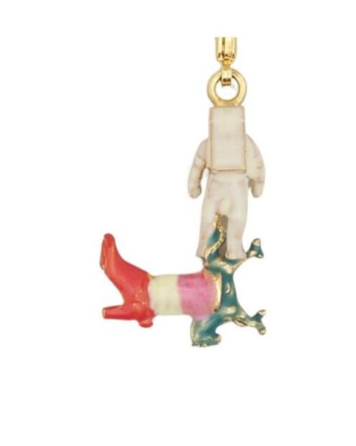 Marni White Alphabet 'L' Pendant