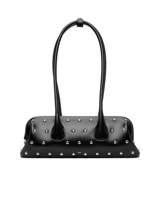 OSOI Black Studded Shoulder Bag