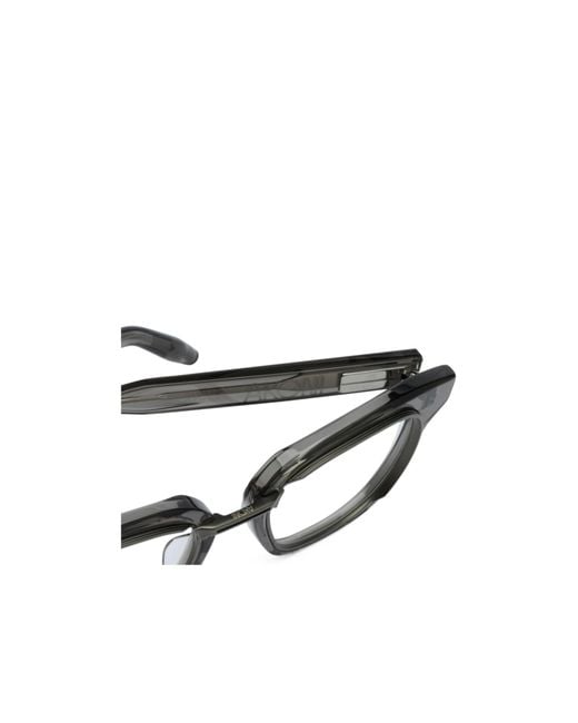 Akoni White Full-Rimmed Plano Lenses for men