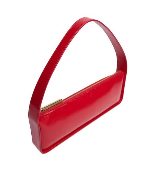 Khaite Red Lori Leather Shoulder Bag