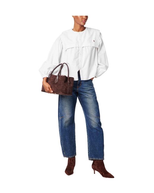 Polo Ralph Lauren White Polo Cotton Blouse