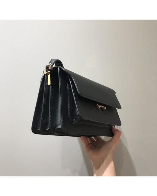 Marni Black Trunk Mini Crossbody Bag