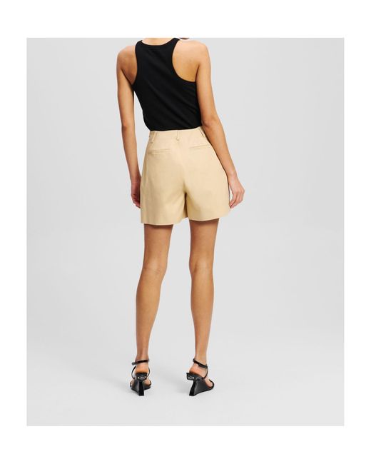 Karl Lagerfeld Natural Patch-Pocket Skort