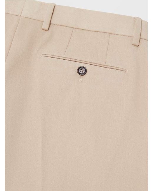 Zegna Natural Straight-Leg Trousers for men