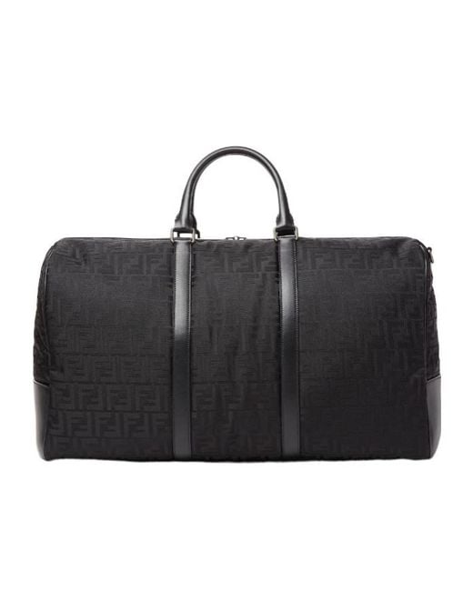 Fendi Black Ff Large Travel Bag for men