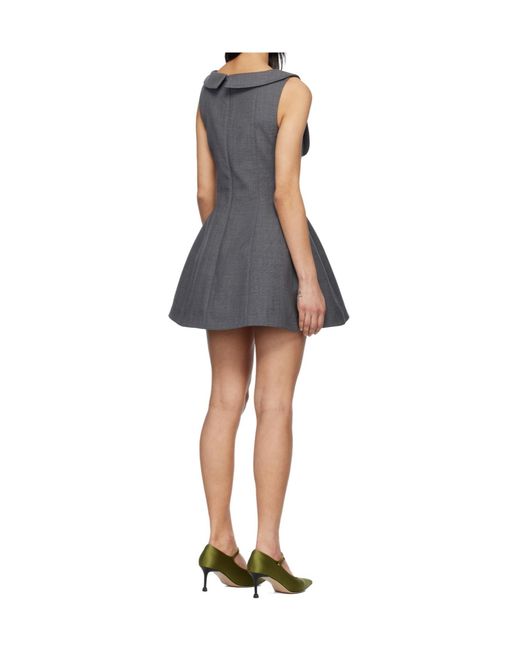 ShuShu/Tong Blue Side Bow A-Line Mini Dress