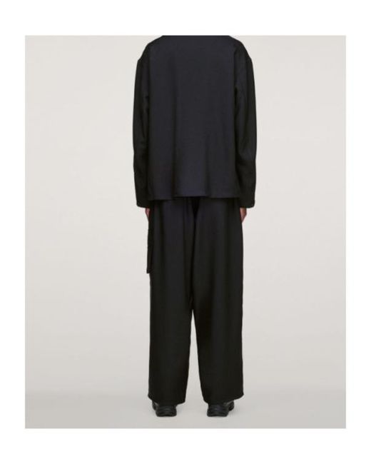 Y-3 Black Sport Uniform Straight Pants for men