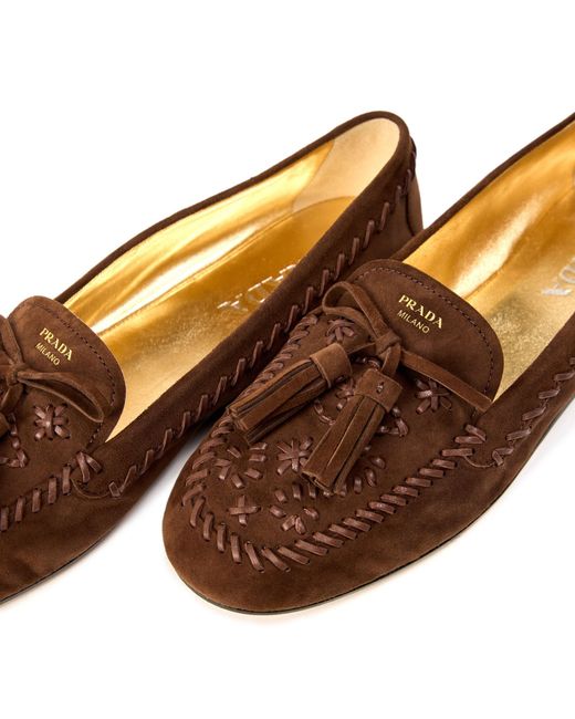 Prada Brown Formal Shoes