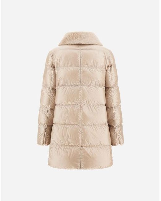 Herno Natural High-Collar Puffer Jacket