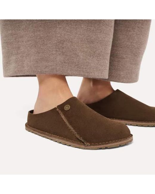 Birkenstock Brown Zermatt Premium Slippers for men