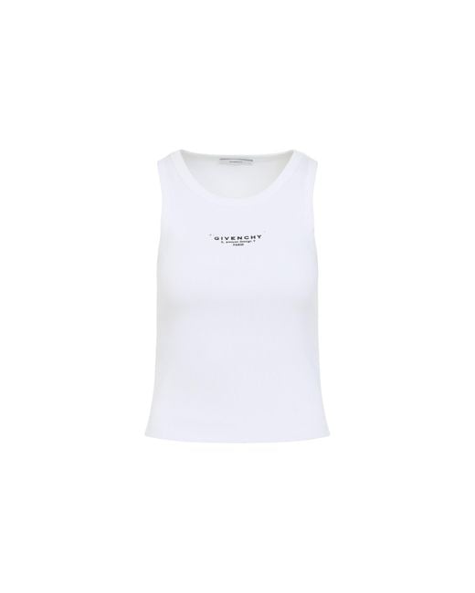 Givenchy White Cotton Blend Top