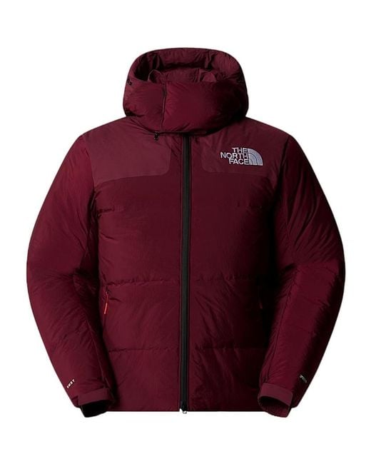 The North Face Red Rmst Himalayan Baltoro Hodoed Down Jacket for men